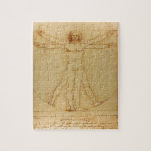 Menschliche Anatomie, Vitruvian Mann durch Puzzle