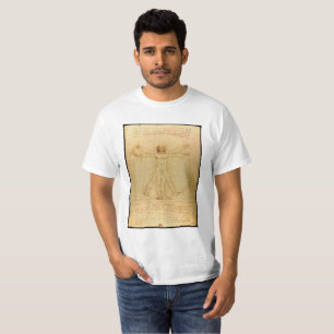 Menschliche Anatomie, Vitruvianischer Mann von Leo T-Shirt
