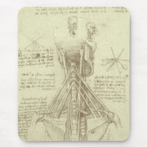 Menschliche Anatomie Wirbelsäule von Leonardo da V Mousepad