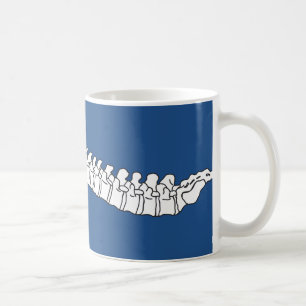 Menschliche Dornwirbel-Anatomieillustration Tasse