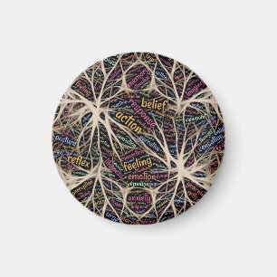 Menschliche Erfahrung Inspiration Word Art Magnet