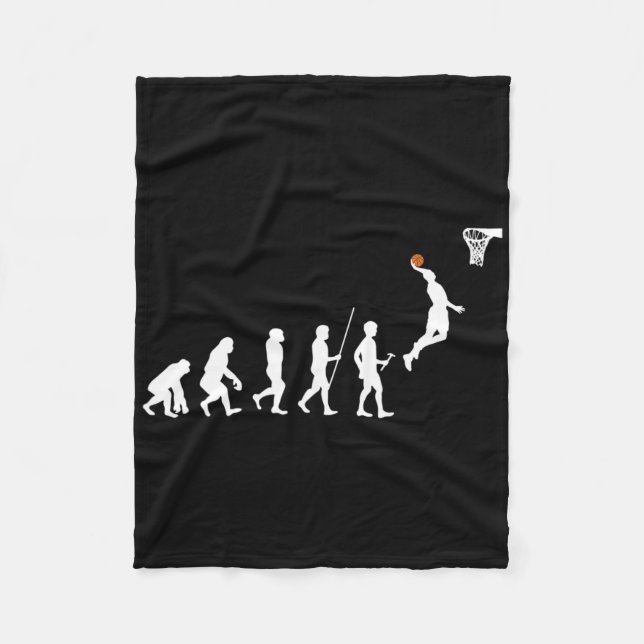 Menschliche Evolution Bysketbyll Fleecedecke (Vorderseite)