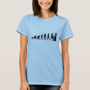 Menschliche Evolution: Pianist-T - Shirt