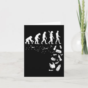 Menschliche Evolution Verschmutzung Cool Earth Day Karte