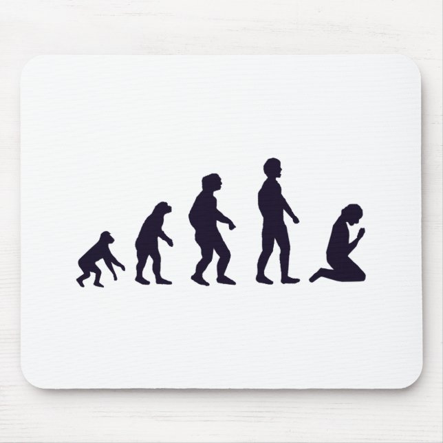 MENSCHLICHE EVOLUTION, Zahlen, Geschenke Mousepad (Vorne)
