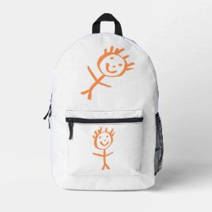 menschliche Figur Bedruckter Rucksack