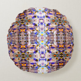 Menschliche Fisch-Harmonie 3 Rundes Kissen