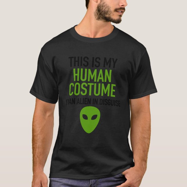 Menschliche Halloween-Kostüme Ich bin wirklich ein T-Shirt (Vorderseite)