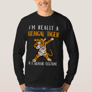 Menschliche Kostüme Dabbing Bengalisch Tiger Wildl T-Shirt