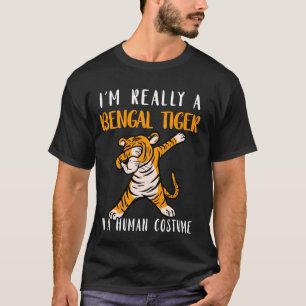 Menschliche Kostüme Dabbing Bengalisch Tiger Wildl T-Shirt