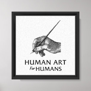 Menschliche Kunst für Menschen Leinwanddruck