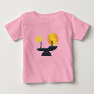 Menschliche Lebensreise Balance Minimalistische Il Baby T-shirt
