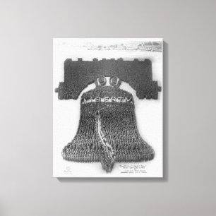 Menschliche Liberty Bell am Lager/an Fort Dix Leinwanddruck