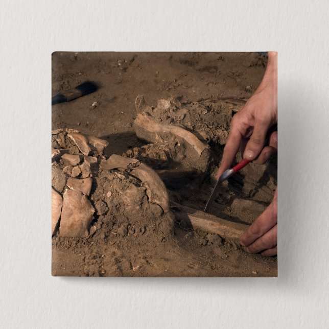 Menschliche Überreste Button (Vorderseite)