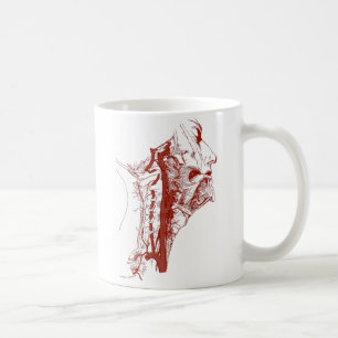 Menschliche vertebrale Arterien der alten Kaffeetasse