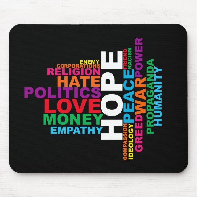 Menschliche Welt Mousepad (Vorne)