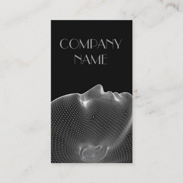 Menschlicher Kopf-Gesicht Visitenkarte (Vorderseite)