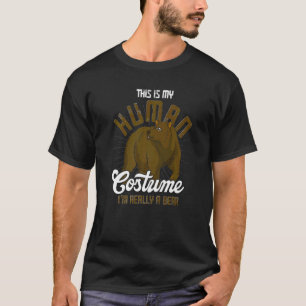 Menschlicher Kostümbär Party Forest Animal Bear T-Shirt