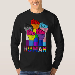 Menschlicher Power Fist Lgbt Gay Lesbian Transgend T-Shirt
