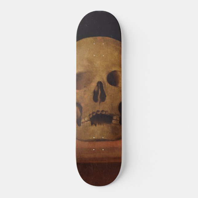 Menschlicher Schädel (von Mariotto Albertinelli) Skateboard (Vorderseite)