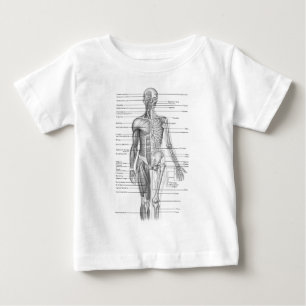 Menschliches Anatomie-Diagramm Baby T-shirt