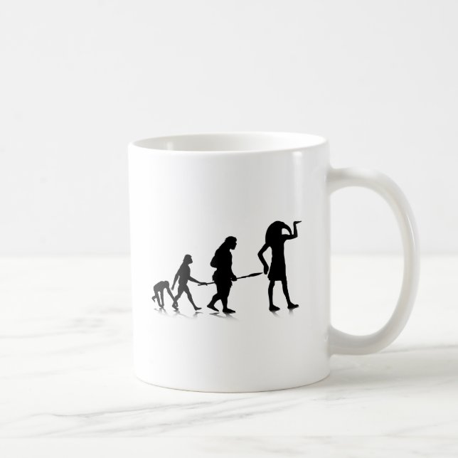 Menschliches Evolution_12 Kaffeetasse (Rechts)