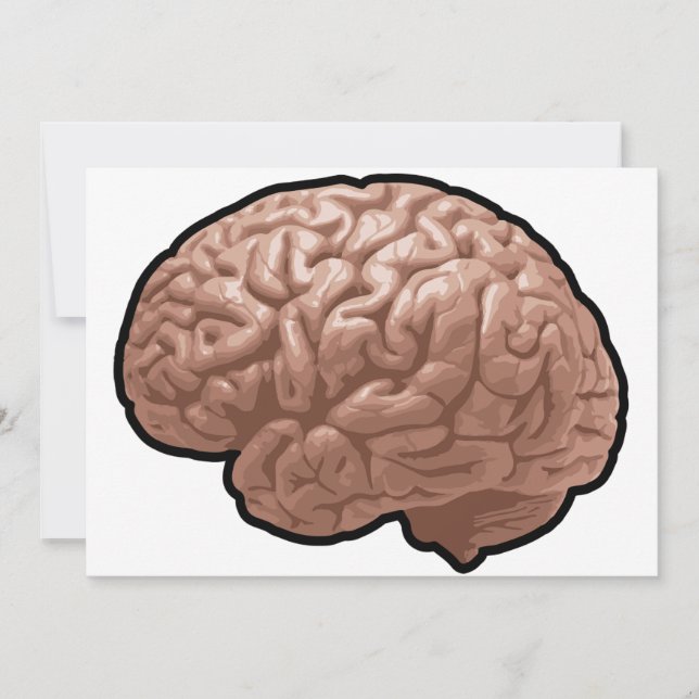 Menschliches Gehirn-Einladungen Einladung (Vorderseite)