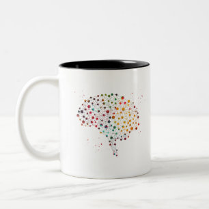 Menschliches Gehirn Zweifarbige Tasse