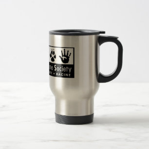 Menschliches Gesellschafts-Logo Wisconsins Reisebecher