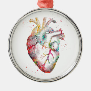 Menschliches Herz Ornament Aus Metall