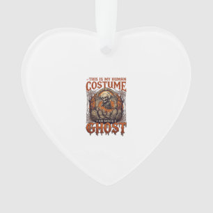 Menschliches Kostüm Gespenst Skelett Friedhof Mond Ornament