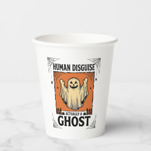 Menschliches Kostüm Gespenst Vintage Halloween Hum Pappbecher