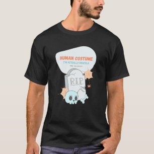 Menschliches Kostüm. Ich bin eigentlich Dracula Ha T-Shirt