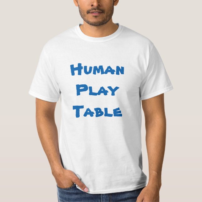 Menschliches Spiel-Tabellen-Vatertag Playmat T-Shirt (Vorderseite)