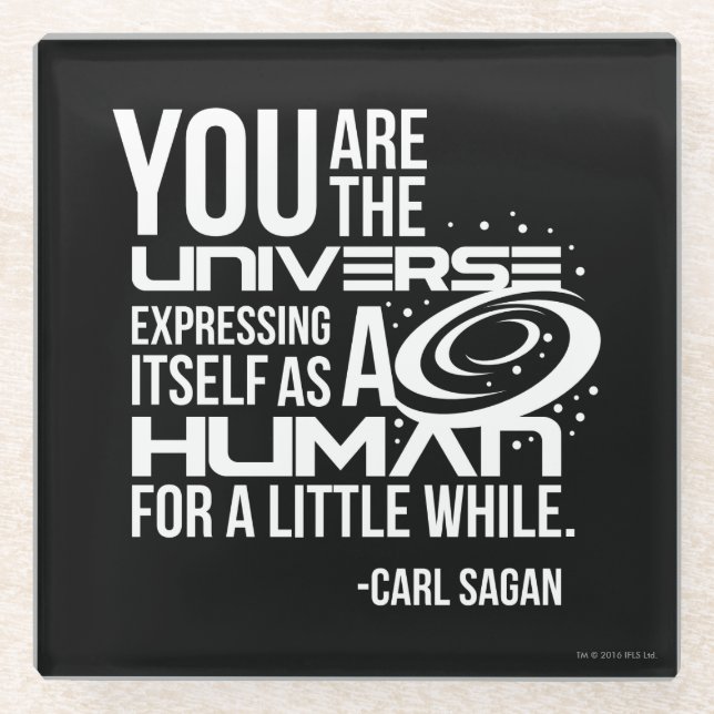 Menschliches Universum Glasuntersetzer (Vorderseite)