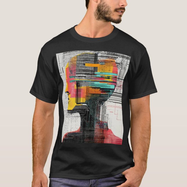 Menschlichkeit und Technologie: Eine algorithmisch T-Shirt (Vorderseite)