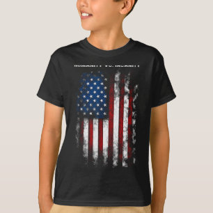 Menschlichkeit Vs. Wahnsinn Bedrängter Amerikanisc T-Shirt