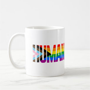 Menschlichkeits-Inklusions-Stolzflagge Kaffeetasse