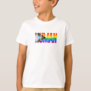 Menschlichkeits-Inklusions-Stolzflagge T-Shirt