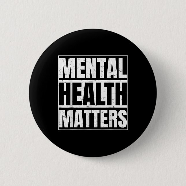 Menta ist ein Geschenk für psychische Gesundheit Button (Vorderseite)