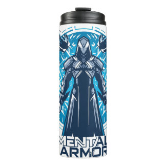 Mental Armor - Hoodie Warrior Figure Thermosbecher