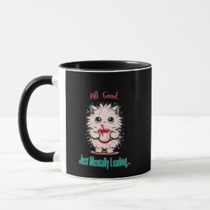 Mental auf Ladung… Niedlicher Alltags Humor Tasse