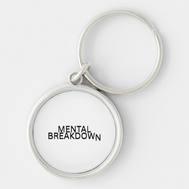 Mental Breakdown Industrial Metal Keyring for Tech Schlüsselanhänger (Vorne)
