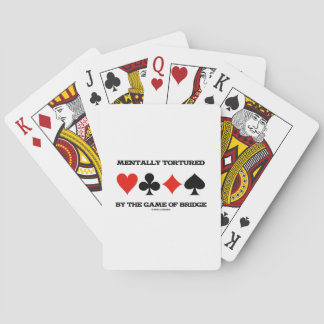 Mental durch das Spiel der Brücke (Spaß) Spielkarten