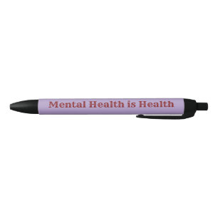 Mental Health Awareness Black Ink Pen Kugelschreiber