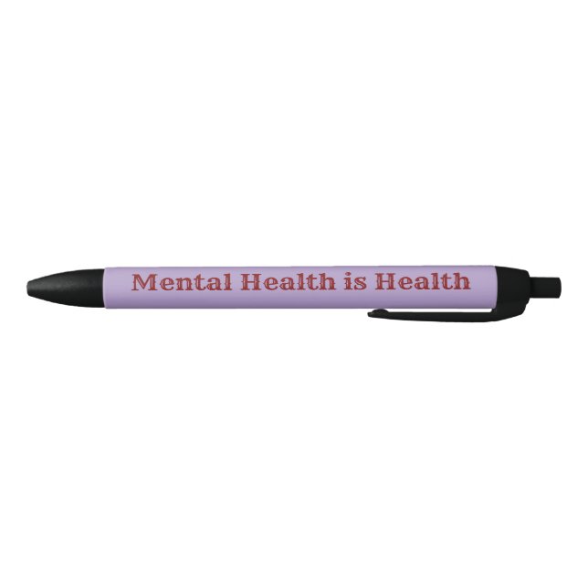 Mental Health Awareness Black Ink Pen Kugelschreiber (Unterseite)
