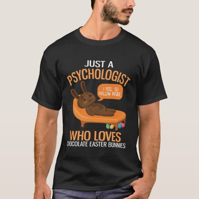 Mental Health Awareness Chocolate Bunny Funny East T-Shirt (Vorderseite)