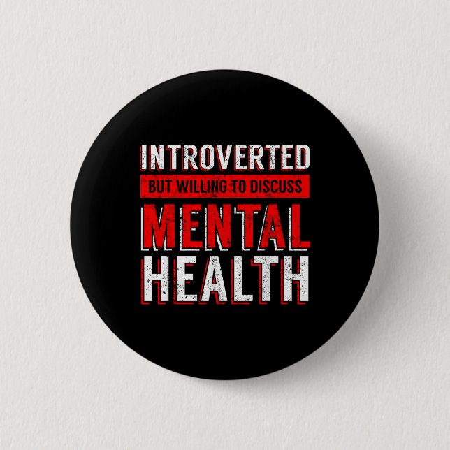 Mental Health Awareness Depression  Button (Vorderseite)