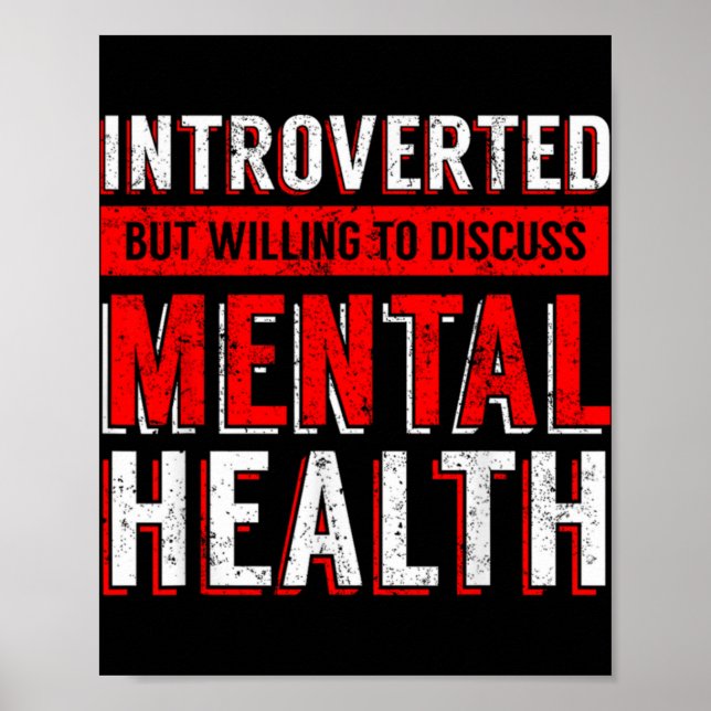 Mental Health Awareness Depression  Poster (Vorne)