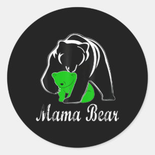 Mental Health Awareness Mama Bear Support Mental H Runder Aufkleber